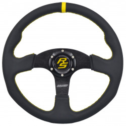 Steering wheel RACES Strada, 350mm, ECO leather, flat