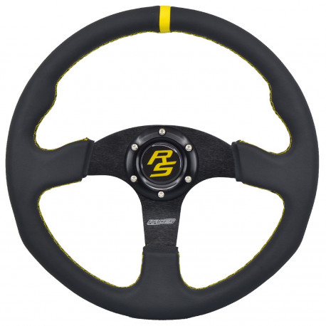 steering wheels Steering wheel RACES Strada, 350mm, ECO leather, flat | races-shop.com