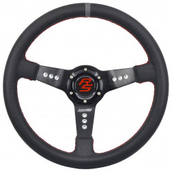 Steering wheel RACES Turismo, 350mm, ECO leather, 65mm deep dish