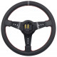 steering wheels Steering wheel RACES Turismo, 350mm, ECO leather, 65mm deep dish | races-shop.com