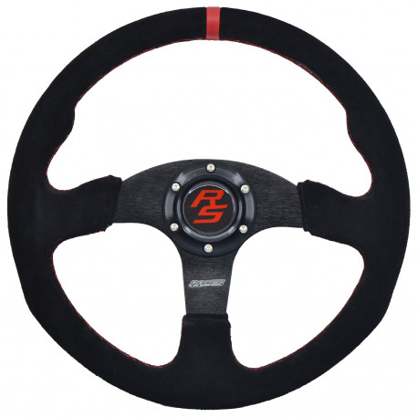 steering wheels Steering wheel RACES Strada, 350mm, suede, flat | races-shop.com