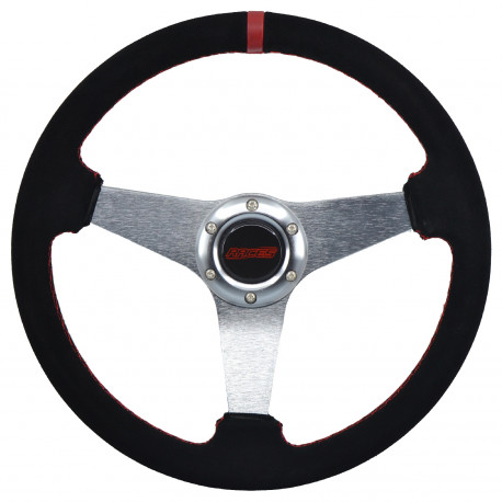 Promotions Steering wheel RACES Gara, 350mm, suede, flat | races-shop.com