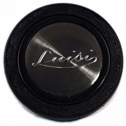 Steering wheel horn button Volanti Luisi VINTAGE - black with silver "LUISI"