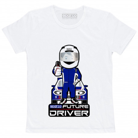 T-shirts Future Driver SPARCO child`s t-shirt - white | races-shop.com
