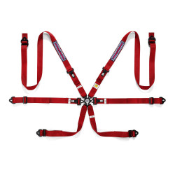 FIA 6 point safety belts SPARCO 04834HPDMR MARTINI RACING red