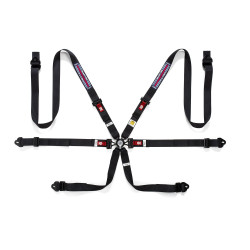 FIA 6 point sport safety belts SPARCO COMPETITION H-2 PD MARTINI RACING 2" (50mm), black