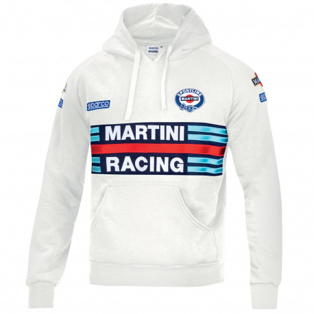 Hoodies and jackets Sparco MARTINI RACING men`s hoodie white | races-shop.com