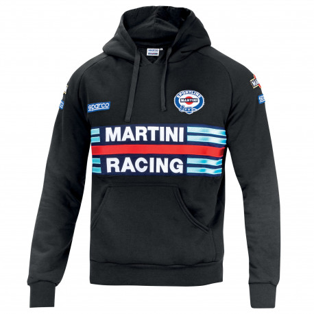 Hoodies and jackets Sparco MARTINI RACING men`s hoodie black | races-shop.com