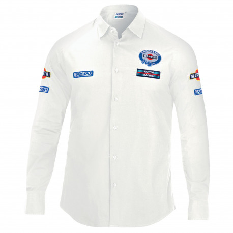 T-shirts Sparco MARTINI RACING men`s long sleeve shirt - white | races-shop.com