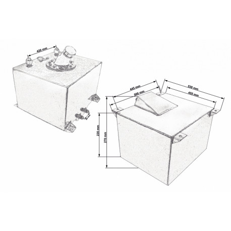 Fuel tanks Sport fuel tank with fuel filler | races-shop.com