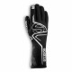 Race gloves Sparco LAP with FIA 8856-2018 black/white