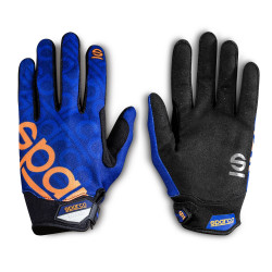 Mechanic gloves Sparco MECA-3, blue/orange