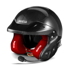 Helmet Sparco RJ-I CARBON with FIA 8859-2015 , HANS black/red