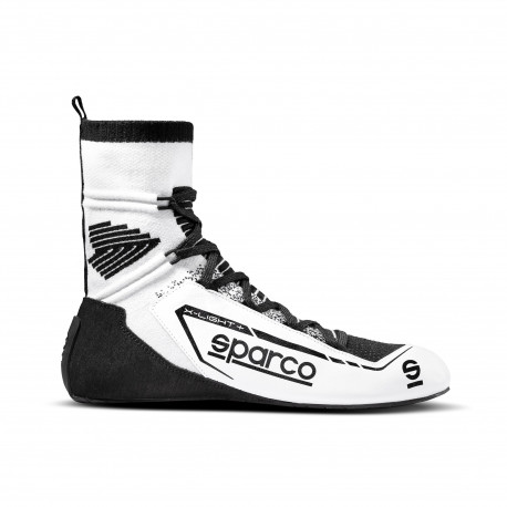 Shoes FIA race shoes Sparco X-LIGHT+, white/black | races-shop.com