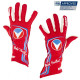 Gloves FIA race gloves RRS MICHEL VAILLANT (external stitching), red | races-shop.com