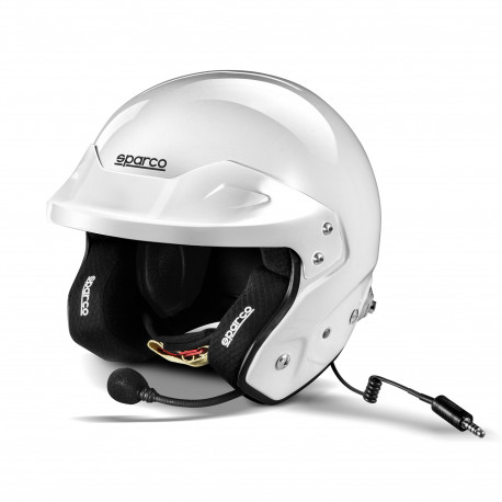 Open face helmets Helmet Sparco RJ-I with FIA 8859-2015 , HANS white | races-shop.com