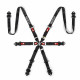 Seatbelts and accessories FIA 6 point safety belts SPARCO PRO H-8 ENDURANCE black | races-shop.com