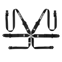 FIA 6 point sport safety belts SPARCO COMPETITION H-3+2 3" (76mm), black