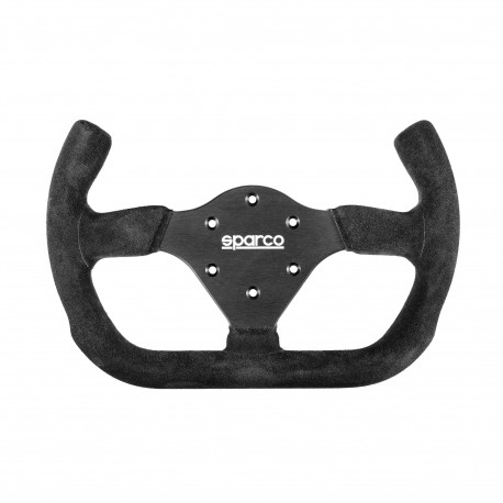 steering wheels 3 spoke steering wheel Sparco P310 OPEN, 310mm, suede, flat, black | races-shop.com