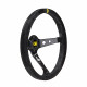 steering wheels 3 spoke steering wheel OMP Corsica Superleggero, 350mm, suede, 95mm offset, black/yellow | races-shop.com