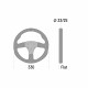 steering wheels 3 spoke steering wheel Sparco R330 B, 330mm, suede, flat, black/yellow | races-shop.com