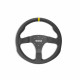 steering wheels 3 spoke steering wheel Sparco R350, 350mm, leather, flat, black/yellow | races-shop.com