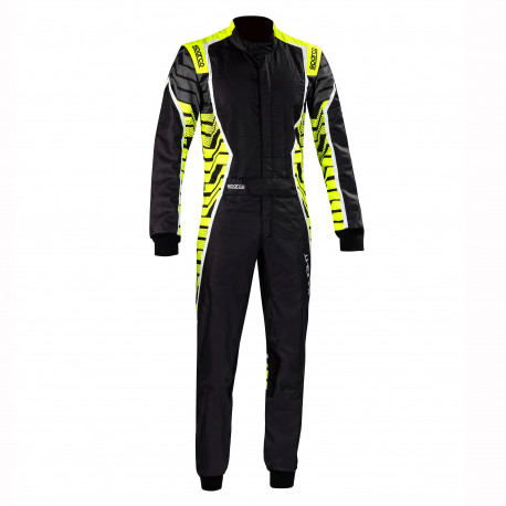 Suits CIK-FIA children's karting suit SPARCO X-LIGHT K, black/yellow/grey | races-shop.com