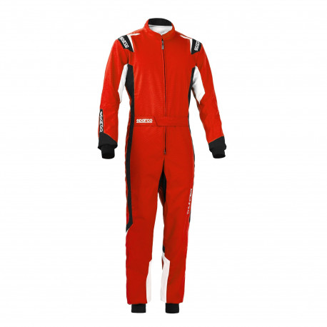 Suits CIK-FIA children`s karting suit SPARCO Thunder K43, red/black | races-shop.com