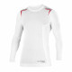 Karting long sleeve top SPARCO K-CARBON, white/red