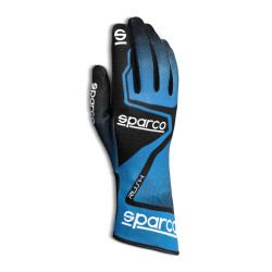 Karting gloves Sparco RUSH (internal stitching), turquoise