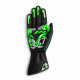 Gloves Karting gloves Sparco RUSH (internal stitching), black/green | races-shop.com