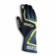 Gloves Race gloves Sparco Rush (inside stitching) gray/yellow | races-shop.com