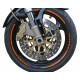 Wheel decorative stripes Foliatec bike rim decorative strips, orange | races-shop.com