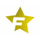 Spray paint and wraps Cardesign Sticker F-STAR, 41x39cm, gold | races-shop.com