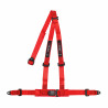 ECE 3 point safety belts 2" (50mm) RACES, red