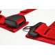 Seatbelts and accessories ECE 3 point safety belts 2" (50mm) RACES, red | races-shop.com