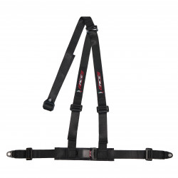 ECE 3 point sport safety belts RACES 2" (50mm), black