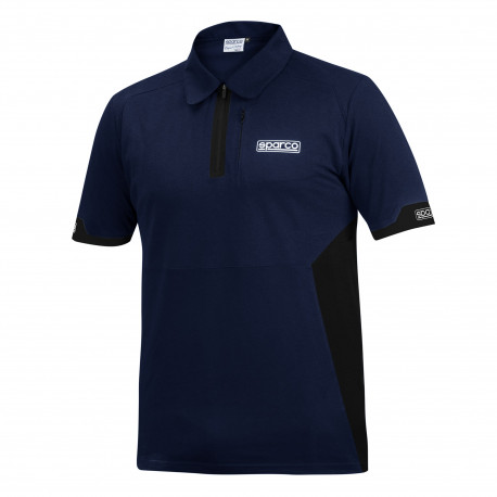 T-shirts Polo Shirt Sparco Polo Zip blue/black | races-shop.com