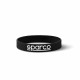 Rubber wrist band SPARCO silicone bracelet black | races-shop.com