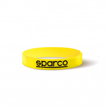 Rubber wrist band SPARCO silicone bracelet yellow | races-shop.com