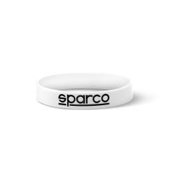 SPARCO silicone bracelet white