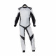 Suits FIA race suit OMP ONE EVO X silver/black | races-shop.com