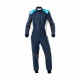 Suits FIA race suit OMP ONE EVO X blue/cyan | races-shop.com