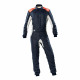 Suits FIA race suit OMP ONE-S MY2020 blue/orange | races-shop.com
