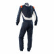 Suits FIA race suit OMP ONE-S MY2020 blue/orange | races-shop.com