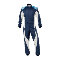 FIA race suit OMP Tecnica EVO blue/white/cyan