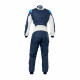 Suits FIA race suit OMP Tecnica EVO blue/white/cyan | races-shop.com