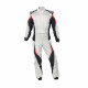 FIA racing suit OMP Tecnica EVO, white/black