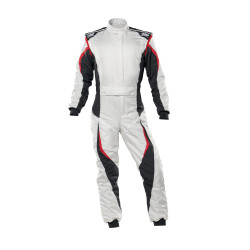 FIA race suit OMP Tecnica EVO white/black