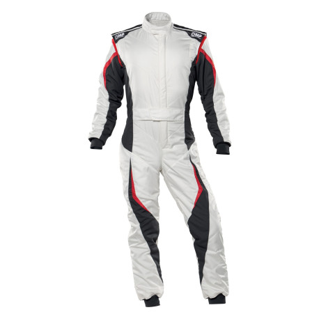Suits FIA racing suit OMP Tecnica EVO, white/black | races-shop.com